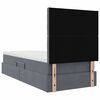 vidaXL Bett mit Stauraum und LED mit LED Dunkelgrau 90 x 190 cm Samt