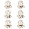 vidaXL Pfostenkappen 6 Stk. Kugelform Edelstahl 81 x 81 mm