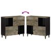 vidaXL Sideboard 80x33x75 cm Massivholz Mango