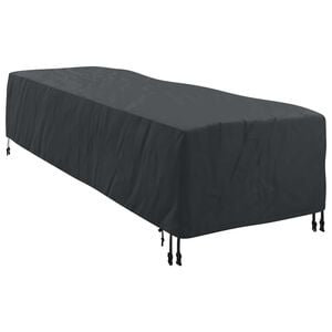 vidaXL Loungerh&uuml;lle Uni Schwarz 74 x 210 x 40 cm Stoff