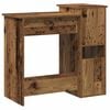 vidaXL Schreibtisch mit Regal Altholz-Optik 84x40x78cm Holzwerkstoff