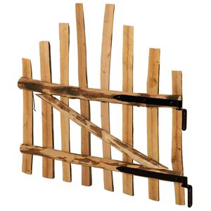 vidaXL Bogenzauntor 100 x 90 cm Impr&auml;gniertes Haselholz Braun