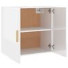 vidaXL Wandschrank Hochglanz-Wei&szlig; 60x30x60 cm Holzwerkstoff