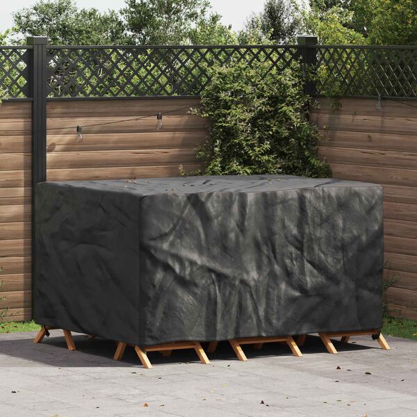 vidaXL M&ouml;belbezug Uni Schwarz 180 x 120 x 74 cm 600D