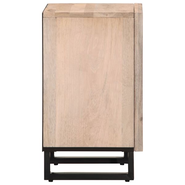 vidaXL Badschrank 38x34x58 cm Massivholz Mango