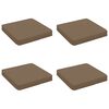 vidaXL 4-teilige Sitzkissen VUGHT 4 pcs 100 % Polyester Taupe