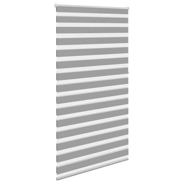 vidaXL Zebra-Rollo 120,9 x 230 cm, Stoffbreite 116,7 cm, grau