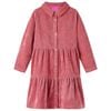 Kinderkleid mit Langen &Auml;rmeln Cord Altrosa 104