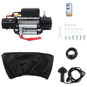 vidaXL Elektrische Winde PVC Schwarz
