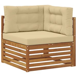 vidaXL Outdoor Ecksofa Massivholz Akazie Natur