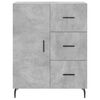 vidaXL Highboard Betongrau 69,5x34x180 cm Holzwerkstoff