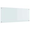 vidaXL K&uuml;chenr&uuml;ckwand Wei&szlig; 120 x 50 cm Geh&auml;rtetes Glas