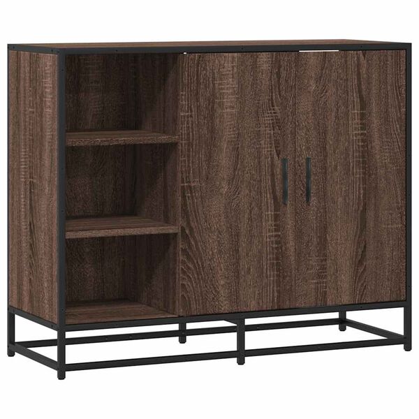 vidaXL Sideboard Braun Eichen-Optik 92x35x76 cm Holzwerkstoff
