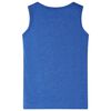 Kinder-Tanktop Blau Melange 140