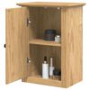 vidaXL Badezimmer-Wandschrank mit T&uuml;r BODO Honigbraun 44 x 30 x 60 cm