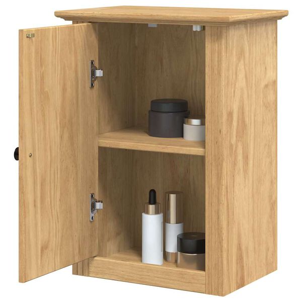 vidaXL Badezimmer-Wandschrank mit T&uuml;r BODO Honigbraun 44 x 30 x 60 cm