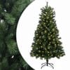 vidaXL K&uuml;nstlicher klappbarer Weihnachtsbaum 150 cm 150 LEDs