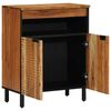vidaXL Sideboard mit Regal Natur 60 x 33,5 x 75 cm Massivholz Akazie