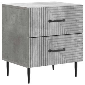 vidaXL Nachttisch Betongrau 43 x 34,5 x 47,5 cm Holzwerkstoff