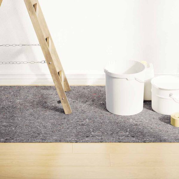 vidaXL Rutschfeste Malervliese 2 Stk. 25 m 220 g/m&sup2; Grau