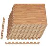 vidaXL Pool Bodenschutzmatte 12 stk. Holz 4,32 m&sup2; EVA-Schaum