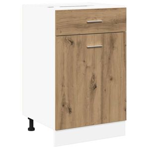 vidaXL Schubunterschrank Lyon Artisan-Eiche 40x46x81,5 cm Holzwerkstoff