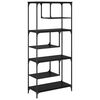 vidaXL Bücherregal Schwarz Eichen-Optik 81 x 36 x 176 cm Holzwerkstoff