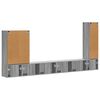 vidaXL TV-Wandregal-Set Wandmontiert 6 pcs Graues Sonoma