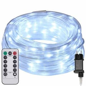 vidaXL Lichtseil mit 120 LEDs Kaltwei&szlig; 5 m PVC