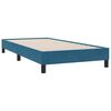 vidaXL Boxspringbett mit Matratze Dunkelblau 100x210 cm Samt