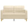 vidaXL 2-Sitzer-Sofa Creme 140 cm Stoff