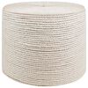 vidaXL Juteseil 8 mm Wei&szlig; 100% Tossa Jute