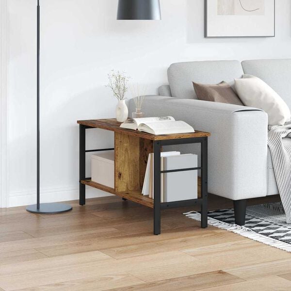 vidaXL B&uuml;cherregal Altholz 82 x 32 x 47 cm Holzwerkstoff