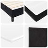 vidaXL Boxspringbett mit Matratze Schwarz 140 x 190 cm Samt