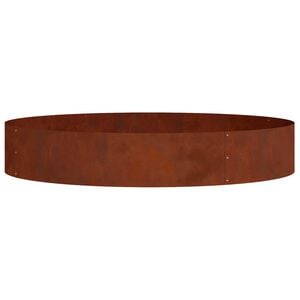 vidaXL Pflanzenring Rostig 120 x 120 x 20 cm Wetterfeststahl