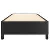 vidaXL Bettgestell Schwarz 90x190 cm Kunstleder