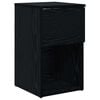 vidaXL Bettschrank Schwarze Eiche 29 x 31,5 x 49 cm Holzwerkstoff