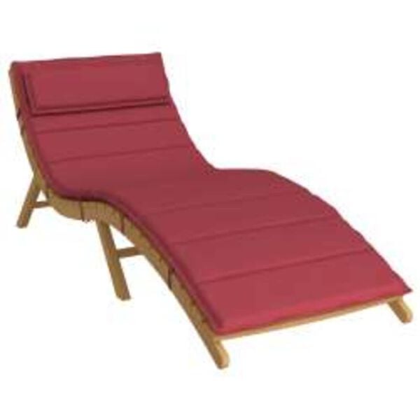 vidaXL Sonnen-Lounger Kissen Weinrot 180 x 60 x 4 cm Oxford-Stoff