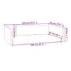 vidaXL Kofferraum-Hundebett Braun 110x70 cm Leinenoptik