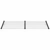 vidaXL Türvordach Schwarz und Transparent 239x90 cm Polycarbonat