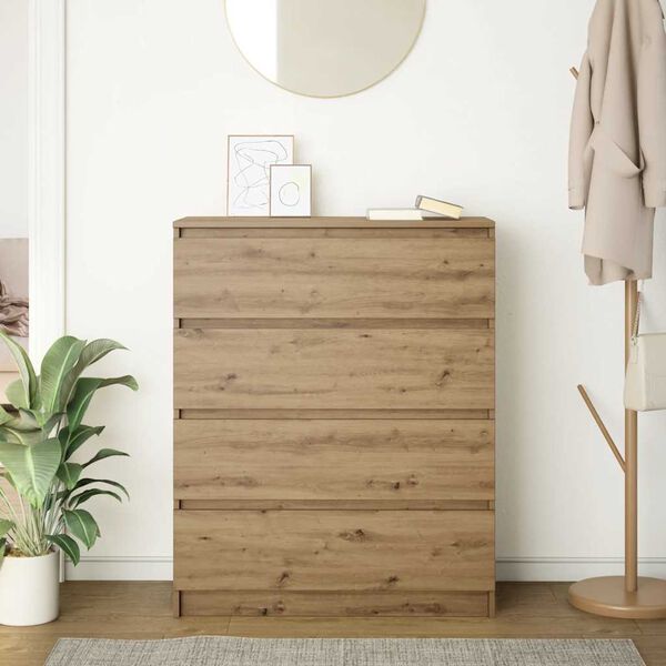 vidaXL Sideboard Artisan-Eiche 80x35x99 cm Holzwerkstoff