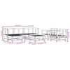 vidaXL 7-tlg. Garten-Lounge-Set Massivholz Kiefer