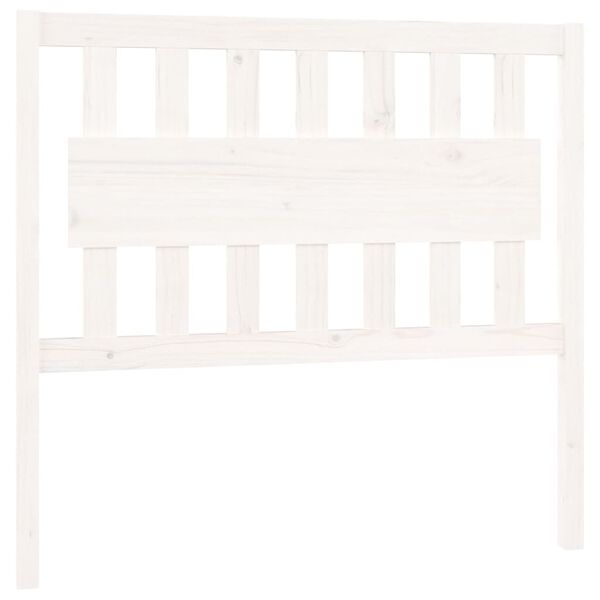 vidaXL Kopfteil Weiß 105,5x4x100 cm Massivholz Kiefer