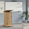 vidaXL Podium mit Regal Artisan-Eiche 55 x 55 x 107 cm Holzwerkstoff