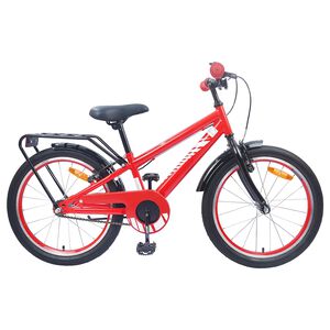 vidaXL Kinderfahrrad 18 Zoll f&uuml;r 5-7 Jahre alt Rot