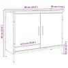 vidaXL Waschbeckenunterschrank Artisan-Eiche 60x30x60 cm Holzwerkstoff