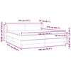 vidaXL Boxspringbett mit Matratzen Hellgrau 180x210 cm Samt