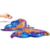 UNIDRAGON 700-tlg. Holzpuzzle Intergalaxy Butterfly Royal Size 60x44cm