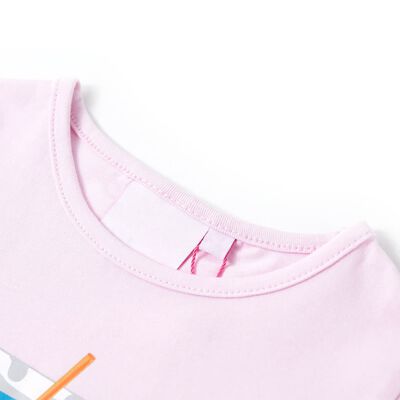 Kinder-T-Shirt Zartrosa 92