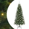 vidaXL K&uuml;nstlicher Weihnachtsbaum mit 300 LEDs Gr&uuml;n 180 cm PE und PVC